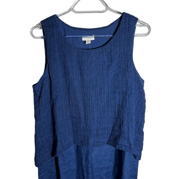 J. Jill Pure Jill Sleeveless Layered Gauze Linen Maxi Dress, Small Petite - Picture 4 of 11